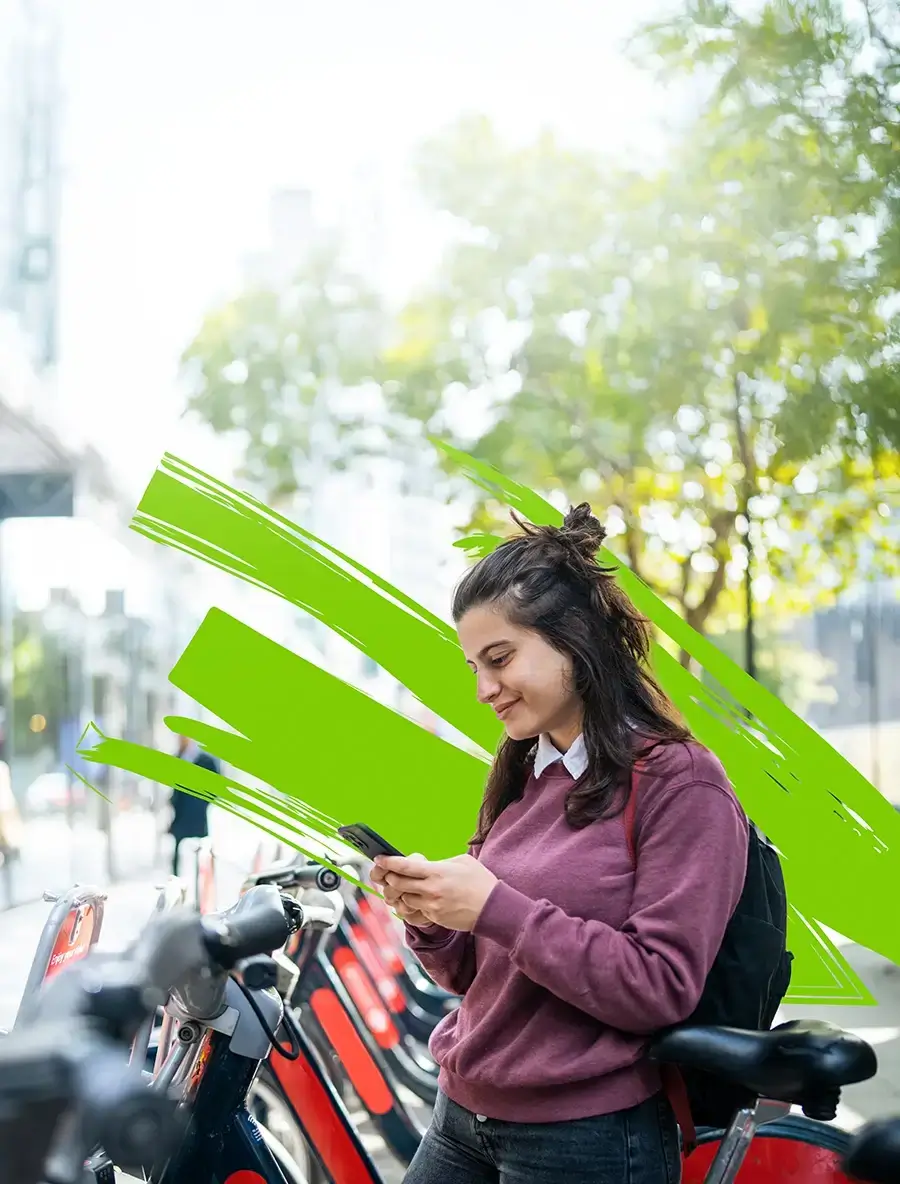 rent-a-bike banner mobile